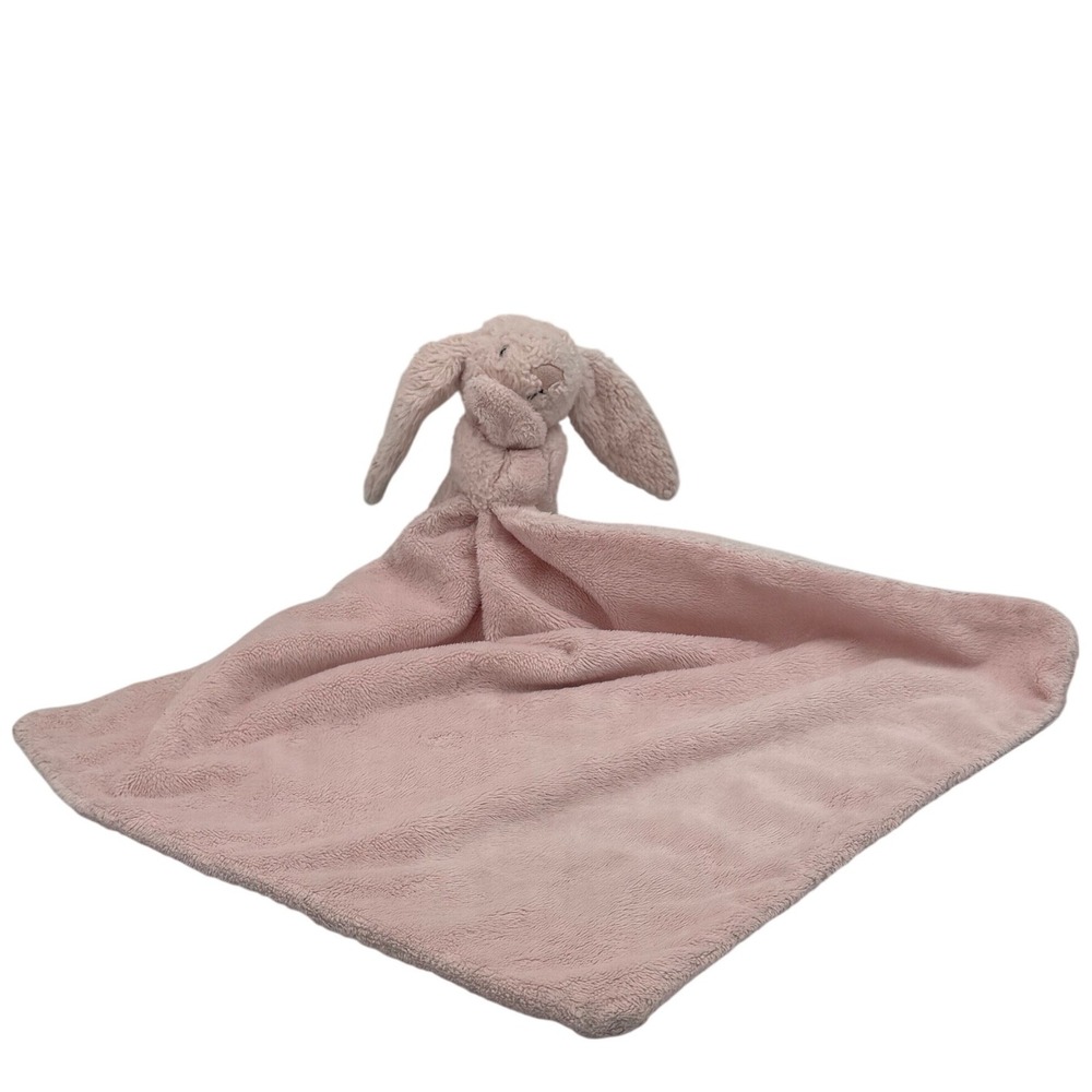 Jellycat Bashful Bunny Soother Pink Security Blanket Lovey 13"